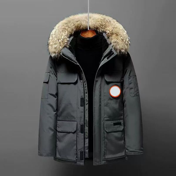 

High Puffer Vests jacket Mens coats winter coat large pocket budge jacket outdoor thick warm men and women couple hooded downs jacket S-3XL, C12