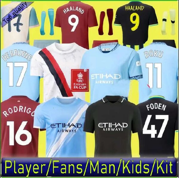 

fans player man city Soccer Jerseys HAALAND 24 25 26 DE BRUYNE KOVACIC MANS FODEN Football ManCityShirt Men Kids Kit Sets Uniforms, Fans version home 25- 26