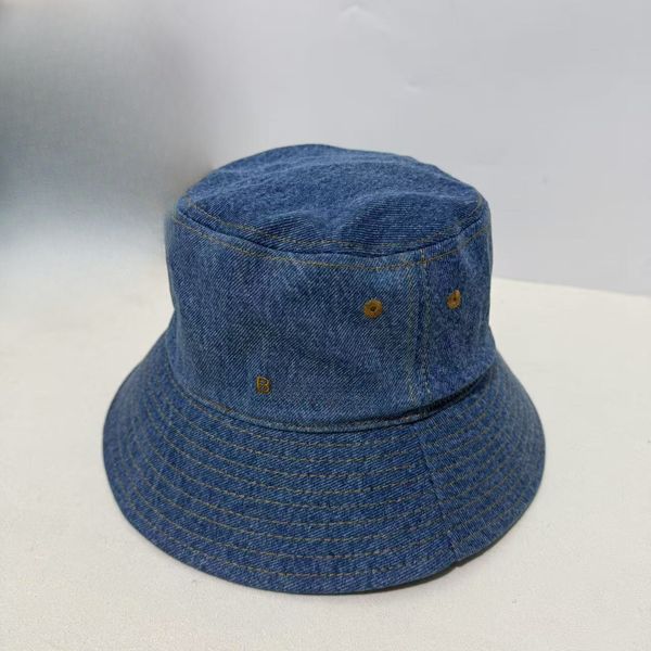 

Designer Bucket Hat Baseball Cap Casual Summer Hats for Men Women Luxe Outdoor Solid Color Fashion Designer Hat Black White Fishing Men for Hiking Sport, #1 blue