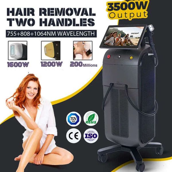 Newest Ice Platinum Titanium Soprano Hair Removal 808Nm Diode Laser Hair Removal Machin