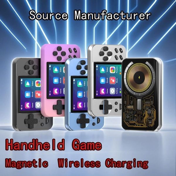 L9 2 in1 Maghetic wireless fast charge Game console charging bank Gaming Handheld Console with Wi-Fi Communication