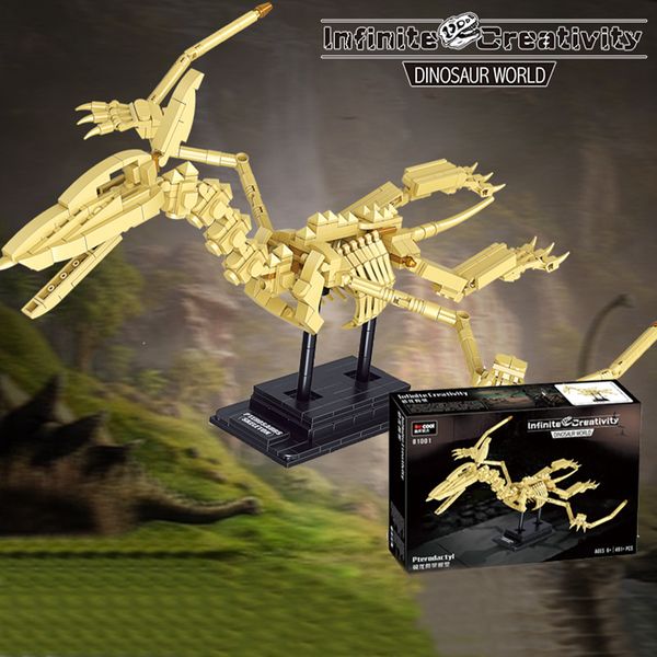 Pterosaur Dinosaur Sekleton Fossil Building blocks 81001