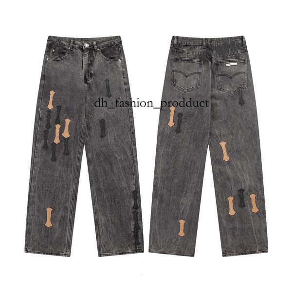 

Chrome Jeans 25 Jeans New Men's Women's Jeans Designer Make Old Washed Straight Trousers Letter Prints Long Style High Quality Luxury Jeans Motorcycle Cross 8cd, Jeans3