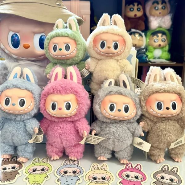 

LaBuBu doll V3 V2 V1 Monsters Big Into Energy Series Blind Box Figure Face doll clothes Doll Keychain Decor Gift blind Bag Charms, White