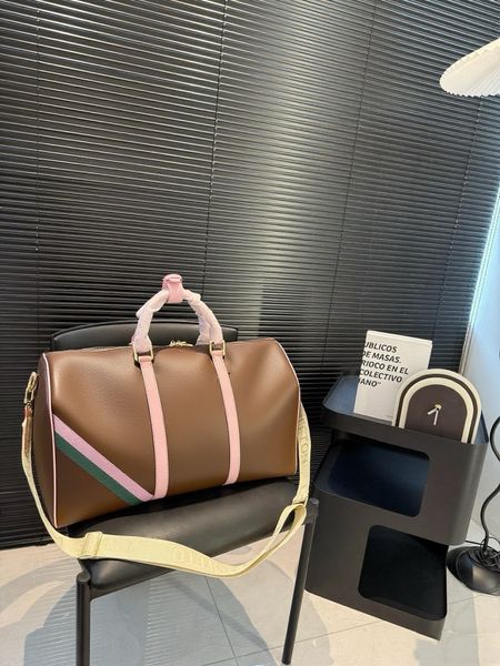 45 50 Keepall Duffel Bags Mens Designer Canvas Large Capacity Travel Bags Luxury Brand Women Men Outdoor Luggage Tote Crossbody Zipper Closure Shoulder Bag Handbag