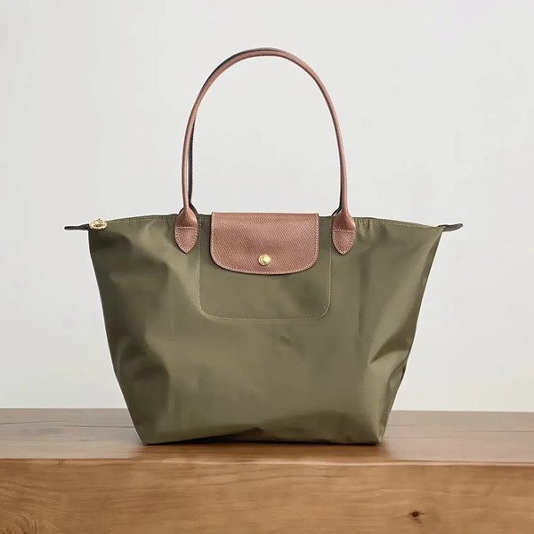 

Designer 2025 Nylon Tote Shoulder Shopping Bags Underarm Bag Foldable Laptop Big Capacity 345 619, Khaki