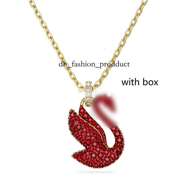 

Luxury swarovs Jewelry Designer Necklace Women's Necklace Swan Inlaid Zircon Paired with Designer Bag European and American Ins Style Shl ae3
