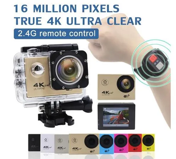 Factory Hot Sale Ultra HD 4K/30fps Action Camera 30m waterproof 2.0' Screen 1080P 16MP Remote Control Sport Wifi extreme HD Helmet Camcorder car Cam Action Video Cameras