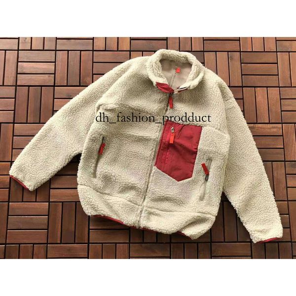 

Designer Jacket Man Parisian Jackets Womens Jacket Hooded Fleece Retro zipper Thick Warm Down Models Lamb Cashmere Stand Collar Size XS-XL 44b, Multi