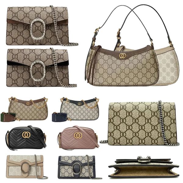 

Designer Bag Fashion Luxury Bag High Quality Women's Shoulder Bag Classic Snake Wallet Chain Stitched Crossbody Fashion Leather Hobo Underarm Bag Mini Purse 001, #17