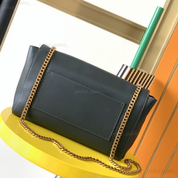 

99A The handbag with a single shoulder strap and a slanted design, created by designer 12A, is made of high-quality leather and represents an exquisite classic piece., Two