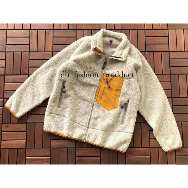 

Designer Jacket Man Parisian Jackets Womens Jacket Hooded Fleece Retro zipper Thick Warm Down Models Lamb Cashmere Stand Collar Size -XL dfe, Multi