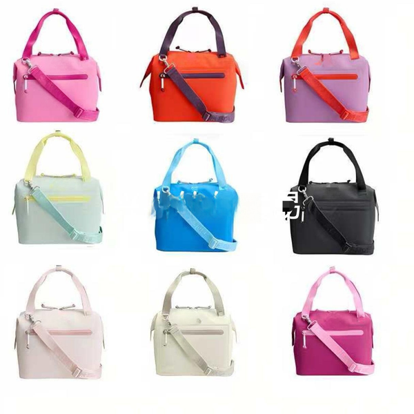 

New designer Lunch bag All day recycled polyester ice bag 12 hour cooling travel bag 40oz cup Mini soft refrigerated bag outdoor waterproof portable travel lunch bag, White
