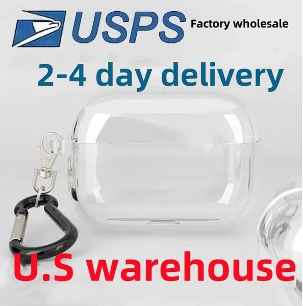 

USA Stock For Airpods pro 2 3 4 air pod max earphones Accessories airpods 4 Silicone Cute Protective Headphone Cover airpod pro 2nd TPU Shockproof Case