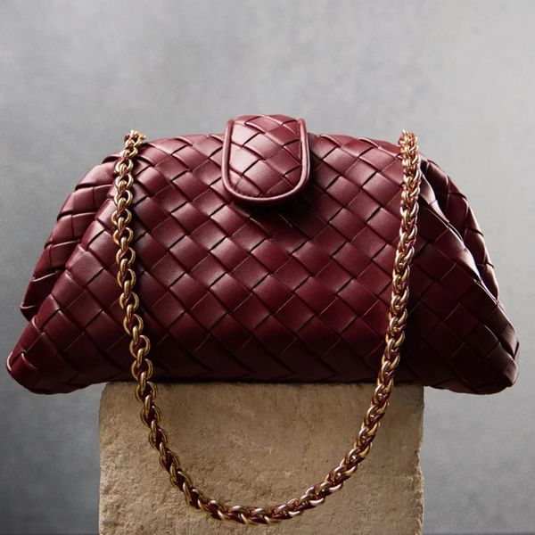 

Designer Bags Tote Bags Crossbody Bags Woven Metal Chains Magnetic Flap Closure Stylish Luxury Shoulder Bags Women's Models, #bv-4