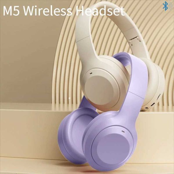 Over Ear HIFI Stereo M5 Headsets Wireless 5.3 Headphones Sports Gaming Earphones Support TF/AUX Noise Reduction R250728