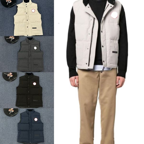 

Designer Vests jacket Stand collar cotton padd coat large pocket budge jacket outdoor thick warm men and women couple hooded, C4