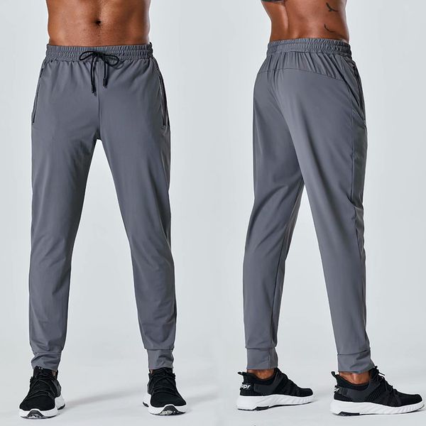 2025 Yoga Men's Jogger Long Pants Sport Yoga Outfit Outdoor City-Sweat Yogo Gym Pockets Sweatpants Trousers Mens Casual Elastic Waist fitness