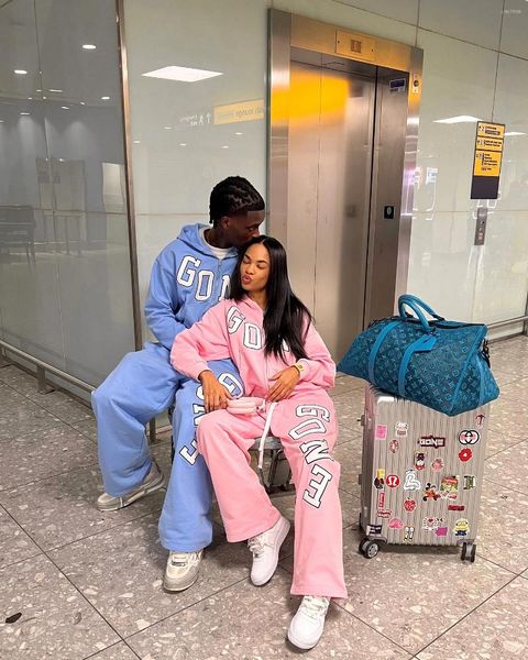 

Men's Hoodies Harajuku Casual Letter Print Streetwear Two Piece Set American Style Mens Clothes Sweatshirt Sweatpants Oversized Hoodie, Pants5