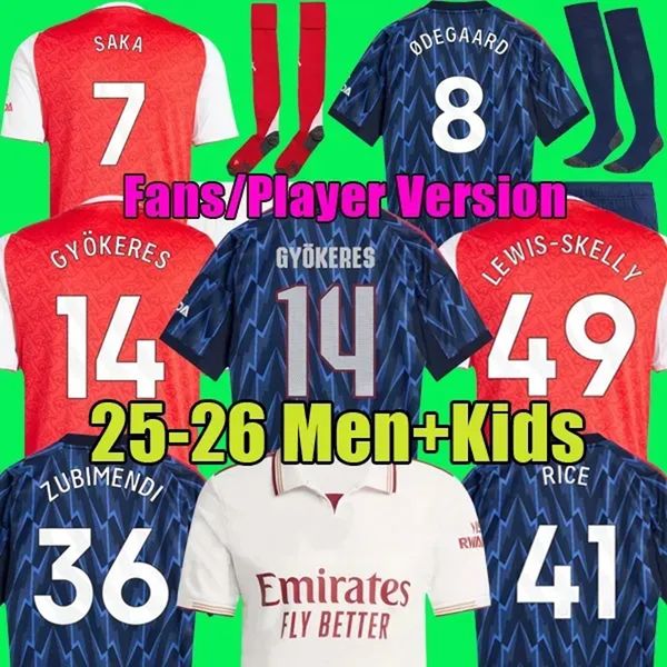 

Nwaneri SALIBA RICE HAVERTZ 25 26 SAKA soccer jerseys 2025 football shirt Men Kids kit ODEGAARD ZUBIMENDI Lewis Skelly RAYA Women RUSS0 MADUEKE Gyokeres, Men third ucl