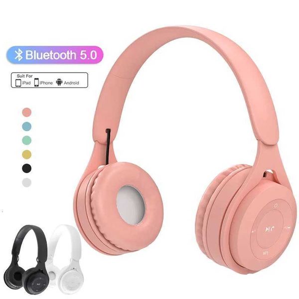 Kids Wireless Earphones Stereo Foldable Helmets Gaming Headsets Over-Ear Headphones for Android iOS R250728