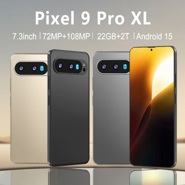 Original Pixel 9 Pro XL Global Version Smartphone 7.3 HD 22G 2TB 8800mAh 78+108MP 4/5G Network Android15 Phone Unlocked NFC
