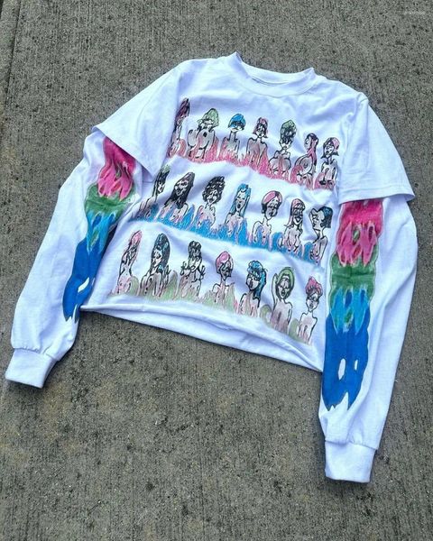 

Men's Hoodies Harajuku Gothic Autumn Fashion Graphic T Shirts Clothes Tops Long Sleeve Streetwear Goth Casual Men Clothing, High quality1