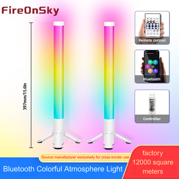 Synchronized Audio RGB Mood Light Bar Compatible with Gaming Setup & Home Decor via Wireless Connection 60