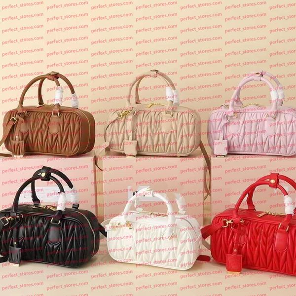 

Ladies' Caramel Colored Leather Handbag High-End Pleated Designer Bag Retro Single Shoulder Crossbody Bag, Bag 3