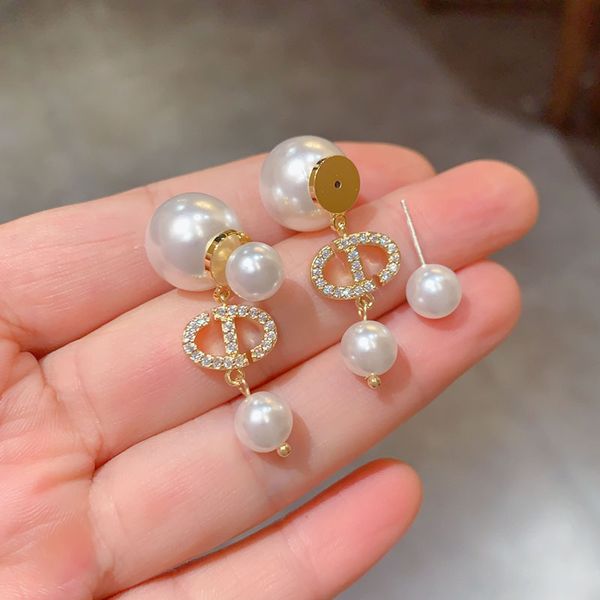 

Hypoallergenic Two-Wear Pearl Studs | 925 Silver Needle Office-Date Drip
