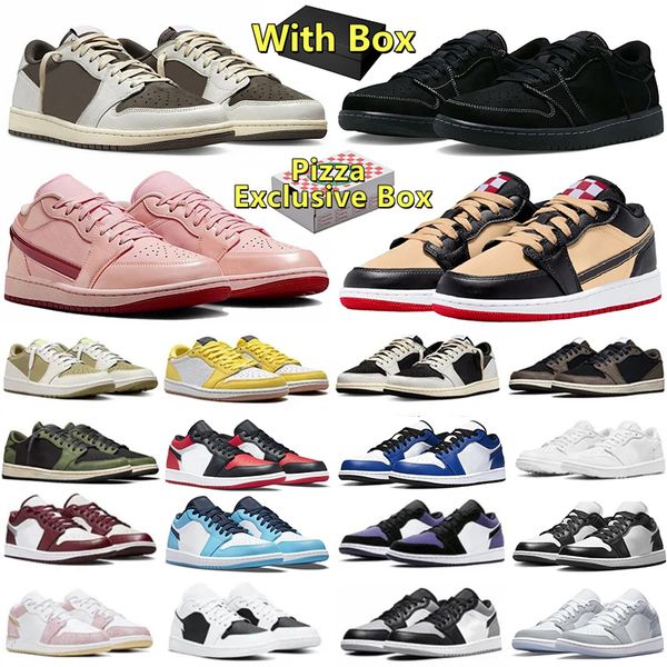 

Designer Basketball Shoes 1 1s Mens 2025 Pizza Valentine's Day Black Bred Brown Panda University Light Grey Military Blue Shy Pink Trainers Sports Sneakers, Beige