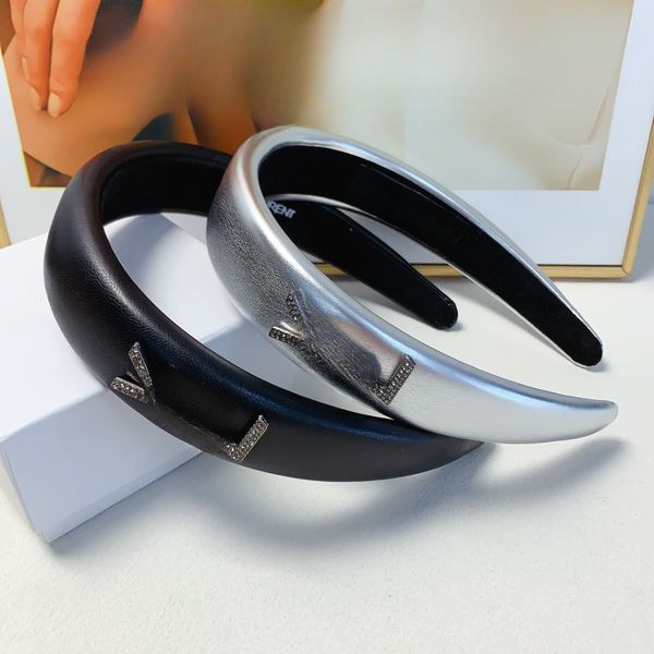 

New cortex high-quality waterfowl short-haired hair band - versatile and error-proof high-quality diamond hair clip headwear brand, designer style