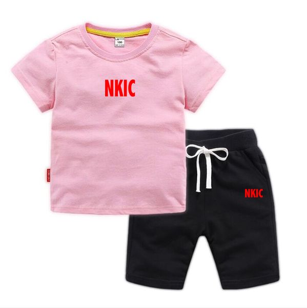 Summer Boys Clothes Brand Tracksuit Print Cartoon Fashion Kids 2 Piece Set Casual Outfits Children T-shirt Shorts Short Sleeved Suit 2-13 Years