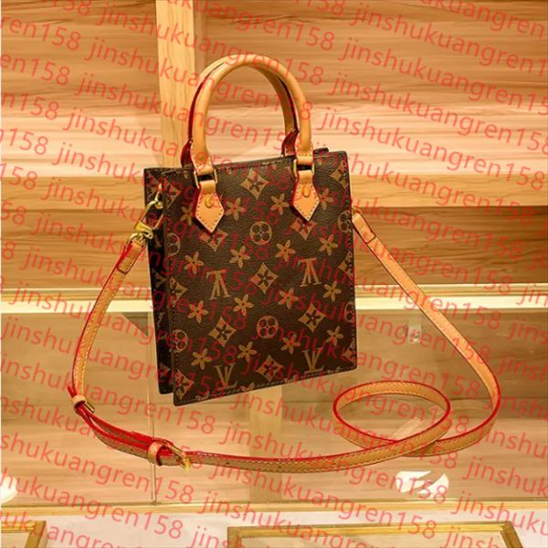 

Bags Top Designer Mini Nano 16cm Shoulder Bag Women Leather Denim Crossbody Brand Emed Tote Purse Brown Flower Handbag, Champagne