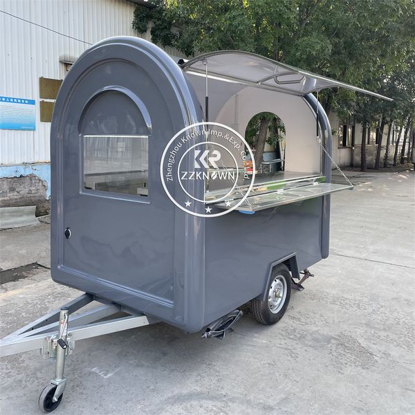 

Mobile Restaurant Fast Food Trailer Street Mobile Ice Cream Cart Custom Concession Catering Food Truck With Full Kitchen