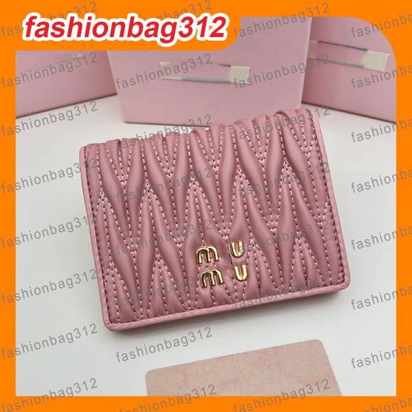 

Designer Coin Purse Card Holders Luxury Bags High Quality Genuine Leather Checkbook Credit Card Business Card Square Two fold wallet Standard Wallets Coin Pocket, #10