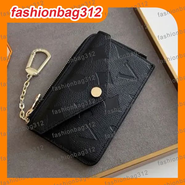

designer wallets bag luxurys purse Card Holder Mini Wallet Bag coin pouch luxury European and American zipper coin purse Classic hook money bank card storage bag, #5
