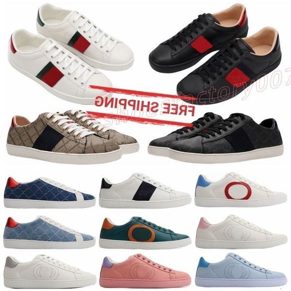 

Designer Casual Shoes Bee Ace Sneakers Low Mens Womens Shoes High Quality Tiger Embroidered Black White Green Stripes Walking Sneak, Mahogany