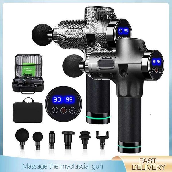 Deep tissue percussion muscle massage gun Relax Body slimming Electric Massager with Portable Bag Therapy for fiess