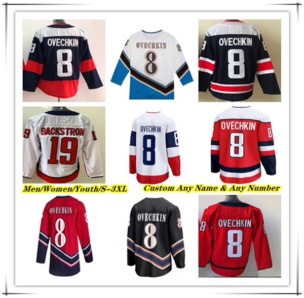 

8 Alex Ovechkin capital Hockey Jersey Tom Wilsons Dylan Strome Aliaksei Protas John Carlson Brandon Duhaime Jakob Chychrun Nic Dowd Martin Fehervary McMichael Kids, Men red style