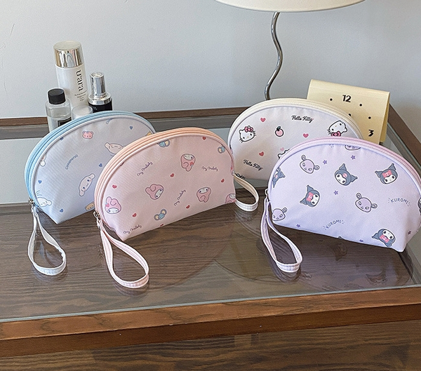 Cute cartoon hand-held makeup bag women's bag tote shopping bag work commuting bag