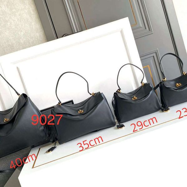 

Rodeo Shoulder 24 New B Home Large Capacity Original Leather Handbag Commuter Underarm Women's Bag Tote, Mint green