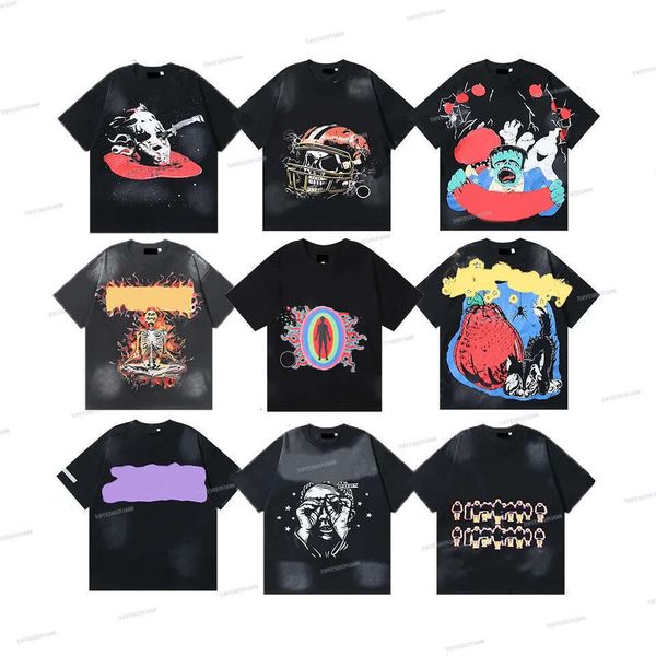 

Designer Mens T Shirt Men Womens Shirts Summer Fashion clothes Tshirt Wash Letters Casual streetwear Washed Short Sleeve Man Tee Woman Tops graphic tee, A14
