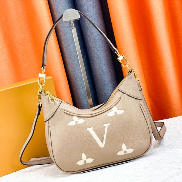 M46002 M46112 bagatelle shoulder bag Luxury clutch handbag Genuine Leather embossed bags Womens Mens envelope wallet designer tote cross body satchel baguette Bag