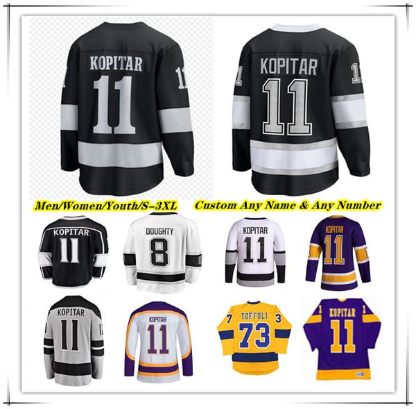 

Anze Kopitar Adrian Kempe Kingss Hockey Jersey Quinton Byfield Kevin Fiala Corey Perry Andrei Kuzmenko Jeff Malott Joel Armia Brandt Clarke Drew Doughty Laferriere, Men black style