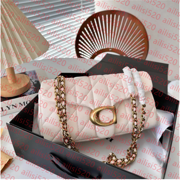

Designer Quilted Tabby bag real leather baguette shoulder bags womens diamond grid borsa quilted chain luxury handbag cross body bag, 14#