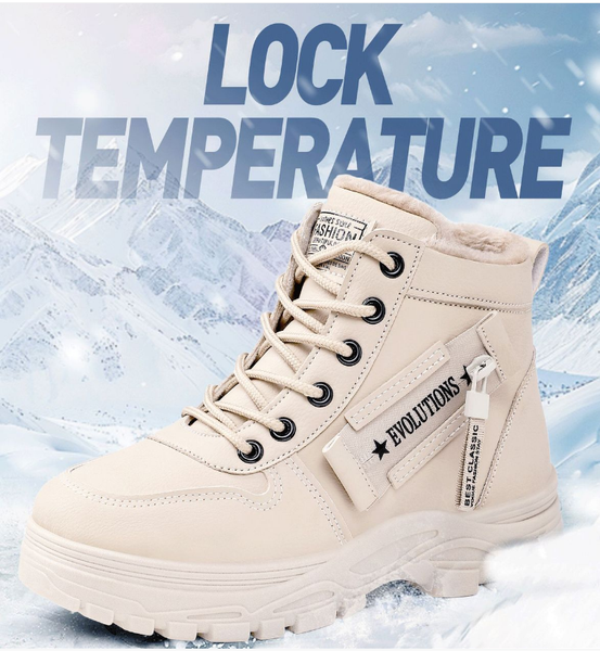 

Unisex Cotton Insulated Boots - Height-Increasing, Large Size, Thick-Soled, Comfortable Knee-High, Warm & Stylish