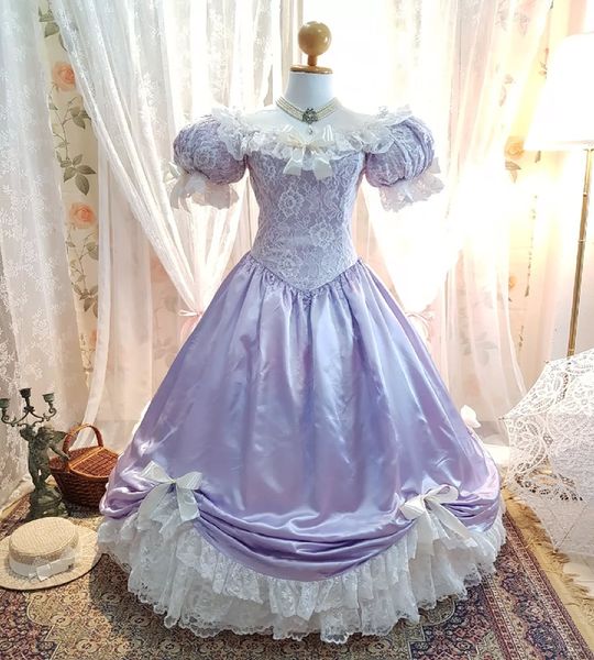 Lilac Marie Antoinette Prom Dress 18th Rococo Historical Costume Evening Dress Medieval Formal Party Dress South Belle Renaissance Formal Occasion Vestio De Novia