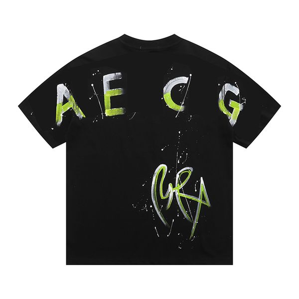 

New Designer Womens T Shirt Short Sleeve Men Tees Street Fashion Tops T-shirts Summer Girls Oversize Graffiti Letter Number Top Quality -XL, White1
