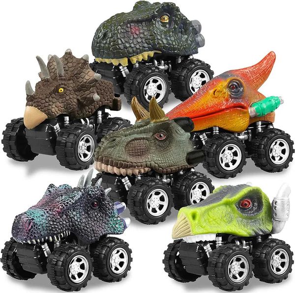 Dinosaur toy cart mini monster truck toy set for children toddlers boys and girls gifts X250402